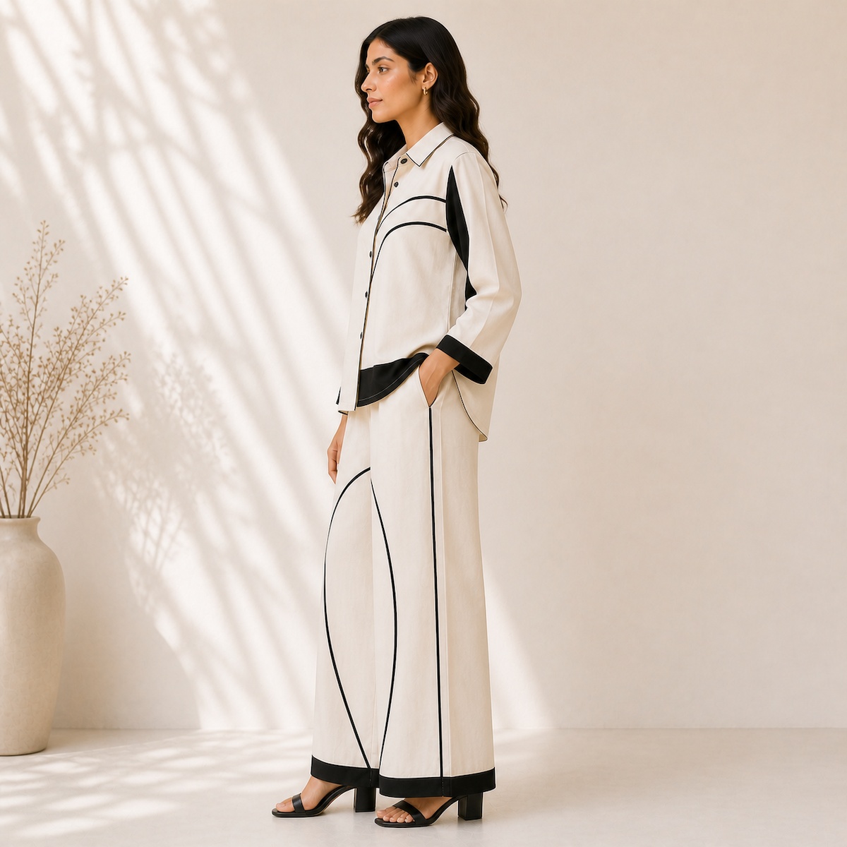 Linear Chic Co-ord Set